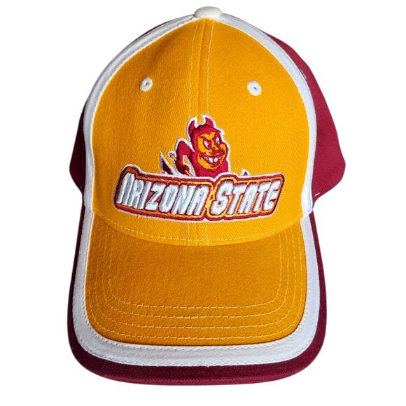 NCAA Arizona State Sun Devils Mascot Logo Hat Cap Adjustable Brushed Cotton - Picture 2 of 8